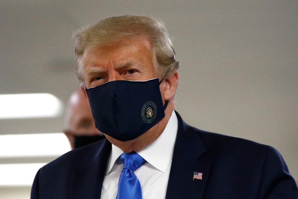 Finally, Trump Wears Face Mask In Public